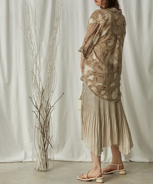 Amourire（アムリール）の「イレヘムプリーツSK（スカート・レディース・ベージュ/サックスブルー/イエロー・M）」の16枚目の写真