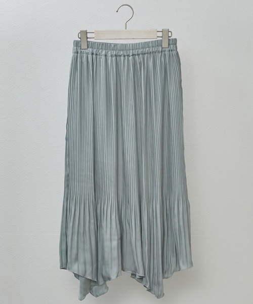 Amourire（アムリール）の「イレヘムプリーツSK（スカート・レディース・ベージュ/サックスブルー/イエロー・M）」の5枚目の写真