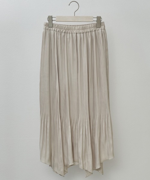 Amourire（アムリール）の「イレヘムプリーツSK（スカート・レディース・ベージュ/サックスブルー/イエロー・M）」の12枚目の写真