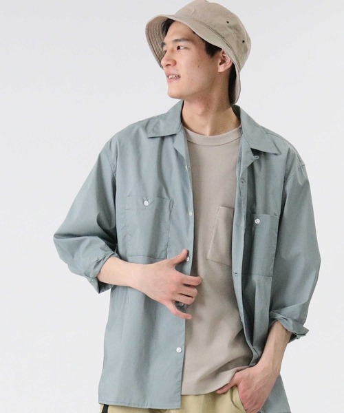 BACK NAMBER バックナンバーミックスオープンカラーシャツ オンブレ