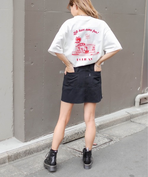 RASVOA（ラスボア）の「ファイヤーバックルミニスカート（スカート・レディース・ブラック/ベージュ/オフホワイト・FREE）」の8枚目の写真