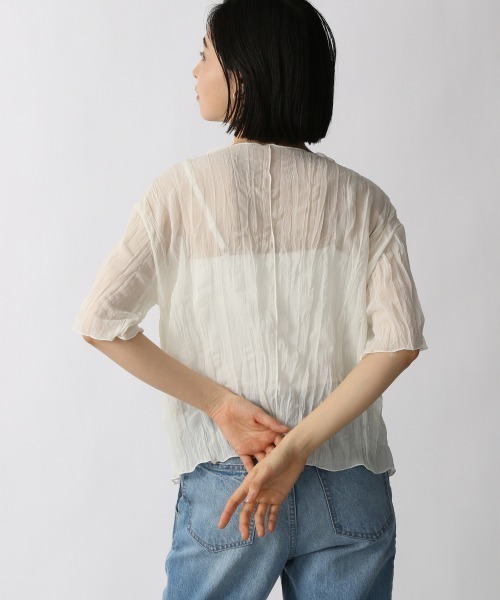 LOWRYS FARM(ローリーズファーム)の「シアープリーツプルオーバー5S 948777(Tシャツ/カットソー・レディース・オフホワイト/ブラック/パープル/ブルー/オレンジ・FREE)」の15枚目の写真