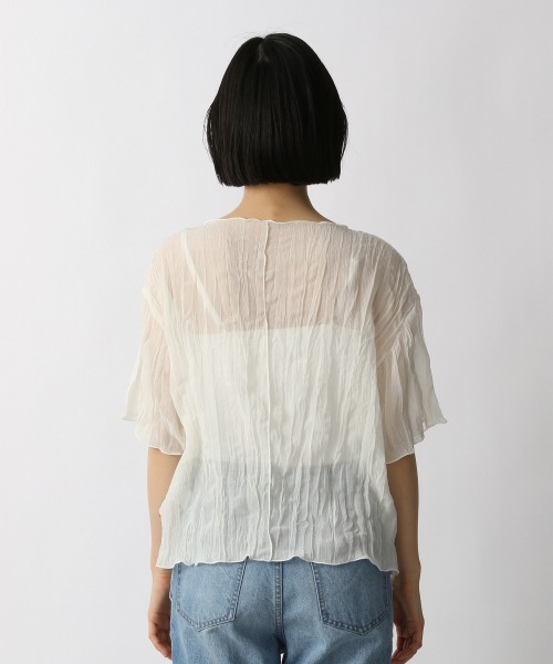 LOWRYS FARM(ローリーズファーム)の「シアープリーツプルオーバー5S 948777(Tシャツ/カットソー・レディース・オフホワイト/ブラック/パープル/ブルー/オレンジ・FREE)」の17枚目の写真