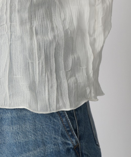 LOWRYS FARM(ローリーズファーム)の「シアープリーツプルオーバー5S 948777(Tシャツ/カットソー・レディース・オフホワイト/ブラック/パープル/ブルー/オレンジ・FREE)」の16枚目の写真