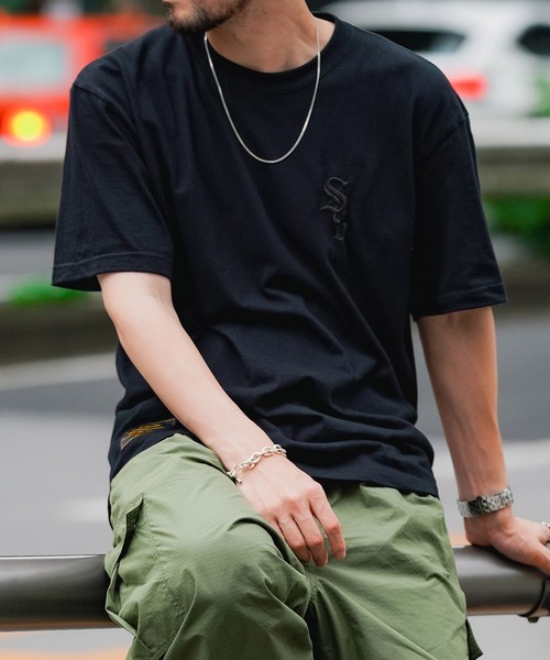 Subciety（サブサエティ）の「CROWD S/S（Tシャツ/カットソー・メンズ・ホワイト×ブルー/ブラック×ブラック/ブラック×イエロー/グレー/パープル系その他/ブラック×ブルー/スミクロ/ブルー/ホワイト/ブラック・SMALL/MEDIUM/LARGE/X-LARGE/XX-LARGE）」の5枚目の写真