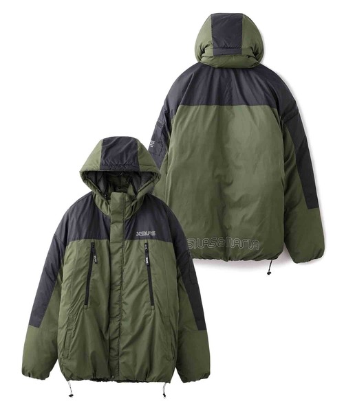 SILAS（サイラス）の「BICOLOR ZIP-UP PUFFER JACKET（ダウンジャケット/コート・メンズ・ベージュ/オリーブ・X-LARGE/MEDIUM/LARGE）」の11枚目の写真
