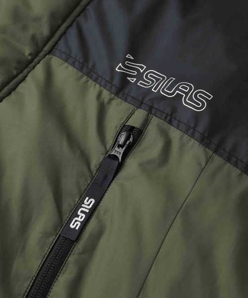 SILAS（サイラス）の「BICOLOR ZIP-UP PUFFER JACKET（ダウンジャケット/コート・メンズ・ベージュ/オリーブ・X-LARGE/MEDIUM/LARGE）」の5枚目の写真