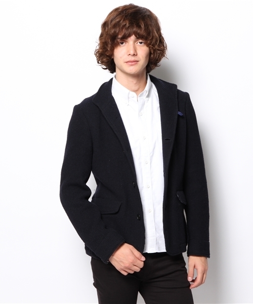 SHIPS JET BLUE（シップスジェットブルー）の「SHIPS JET BLUE(シップス ジェットブルー): ラッセル スタンドジャケット（その他アウター・メンズ・ネイビー/チャコールグレー・LARGE/SMALL/MEDIUM）」の3枚目の写真