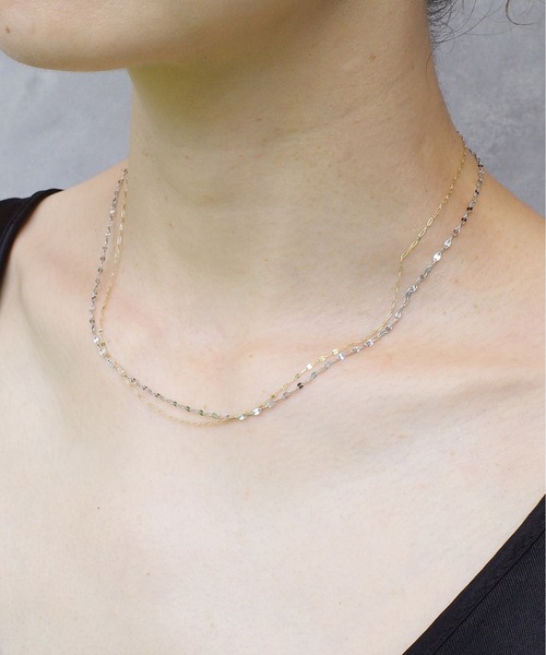 ISOLATION（アイソレーション）の「【ISOLATION / アイソレーション】SV925 Petal chain Necklace / ペタルチェーン ネックレス（ネックレス・レディース・シルバー・40cm）」の10枚目の写真