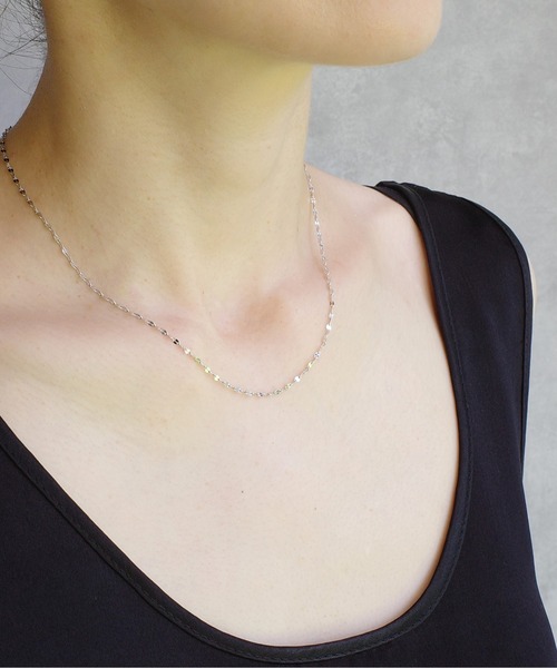 ISOLATION（アイソレーション）の「【ISOLATION / アイソレーション】SV925 Petal chain Necklace / ペタルチェーン ネックレス（ネックレス・レディース・シルバー・40cm）」の15枚目の写真