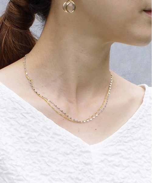 ISOLATION（アイソレーション）の「【ISOLATION / アイソレーション】SV925 Petal chain Necklace / ペタルチェーン ネックレス（ネックレス・レディース・シルバー・40cm）」の18枚目の写真