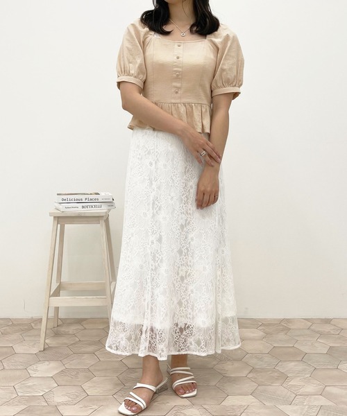 apres jour（アプレジュール）の「ペプラムトップス【ZOZOTOWN限定アイテム】（シャツ/ブラウス・レディース・オフホワイト/ライトベージュ/ミント・X-LARGE/フリー）」の18枚目の写真