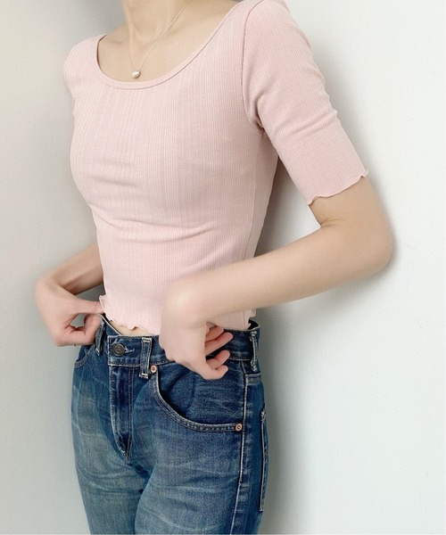 Charles Chaton（シャルルシャトン）の「バックレースアップカットソー（Tシャツ/カットソー・レディース・ピンク/ブラック・FREE）」の11枚目の写真