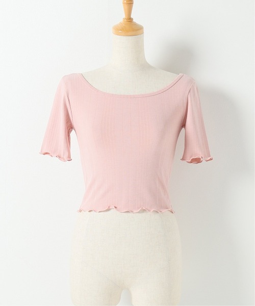 Charles Chaton（シャルルシャトン）の「バックレースアップカットソー（Tシャツ/カットソー・レディース・ピンク/ブラック・FREE）」の9枚目の写真