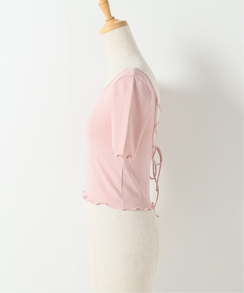 Charles Chaton（シャルルシャトン）の「バックレースアップカットソー（Tシャツ/カットソー・レディース・ピンク/ブラック・FREE）」の7枚目の写真