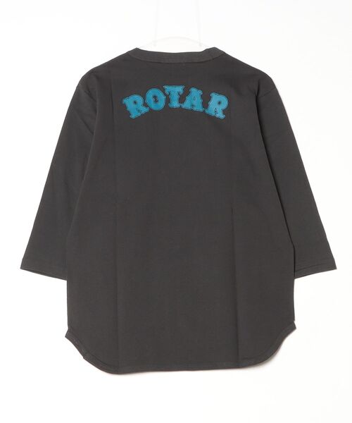 ROTAR(ローター)の「Base Ball LOGO BB Tee ベースボール ロゴ 七分袖(Tシャツ/カットソー・メンズ・ホワイト×ブルー/スミクロ/グレー系その他・SMALL/MEDIUM/LARGE/X-LARGE)」の18枚目の写真