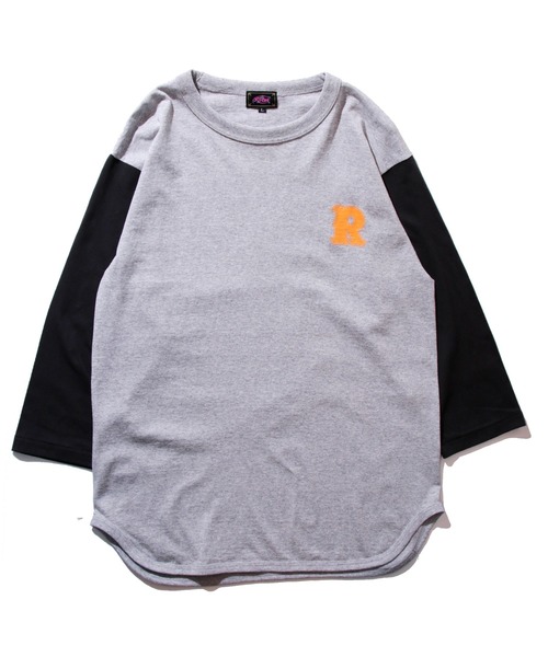 ROTAR(ローター)の「Base Ball LOGO BB Tee ベースボール ロゴ 七分袖(Tシャツ/カットソー・メンズ・ホワイト×ブルー/スミクロ/グレー系その他・SMALL/MEDIUM/LARGE/X-LARGE)」の9枚目の写真