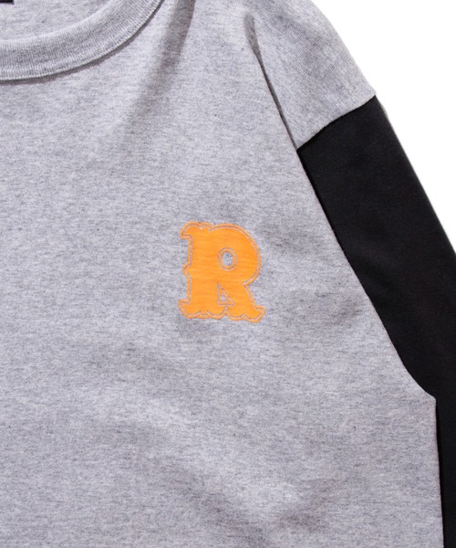 ROTAR(ローター)の「Base Ball LOGO BB Tee ベースボール ロゴ 七分袖(Tシャツ/カットソー・メンズ・ホワイト×ブルー/スミクロ/グレー系その他・SMALL/MEDIUM/LARGE/X-LARGE)」の4枚目の写真