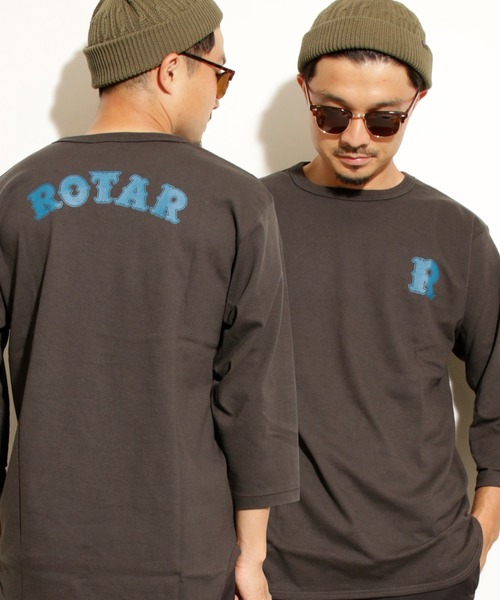 ROTAR(ローター)の「Base Ball LOGO BB Tee ベースボール ロゴ 七分袖(Tシャツ/カットソー・メンズ・ホワイト×ブルー/スミクロ/グレー系その他・SMALL/MEDIUM/LARGE/X-LARGE)」の13枚目の写真