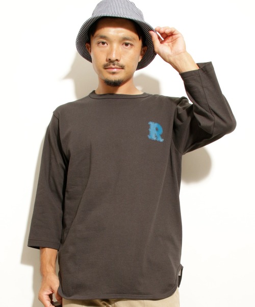 ROTAR(ローター)の「Base Ball LOGO BB Tee ベースボール ロゴ 七分袖(Tシャツ/カットソー・メンズ・ホワイト×ブルー/スミクロ/グレー系その他・SMALL/MEDIUM/LARGE/X-LARGE)」の12枚目の写真