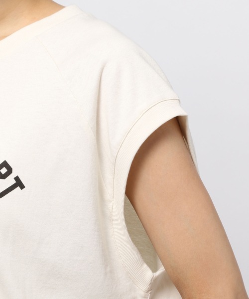 GLOBAL WORK(グローバルワーク)の「カレッジロゴプリントノースーブ/954806(Tシャツ/カットソー・レディース・チャコールグレー/アイボリー・FREE)」の13枚目の写真