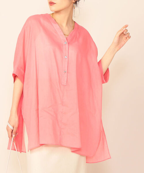 NOLLEY’S Sophi(ノーリーズソフィ)の「◇【WEB限定カラーあり】ジョーゼットボイルブラウス(シャツ/ブラウス・レディース・ブラウン/ブラック/ラベンダー/ピンク/ライトブルー・38)」の5枚目の写真