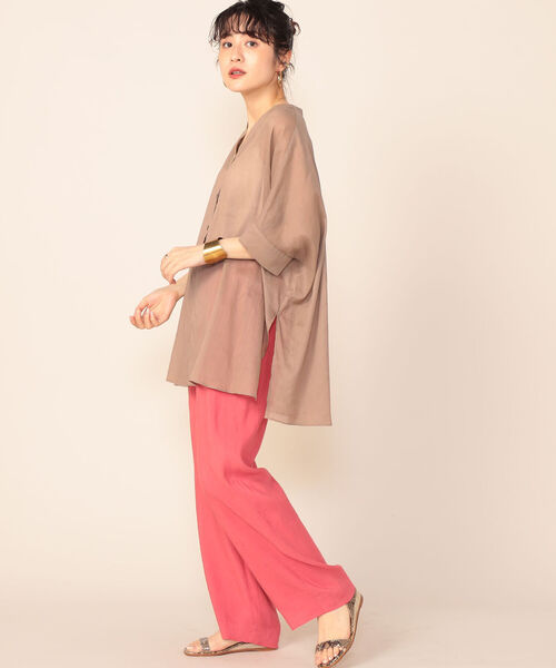 NOLLEY’S Sophi(ノーリーズソフィ)の「◇【WEB限定カラーあり】ジョーゼットボイルブラウス(シャツ/ブラウス・レディース・ブラウン/ブラック/ラベンダー/ピンク/ライトブルー・38)」の10枚目の写真