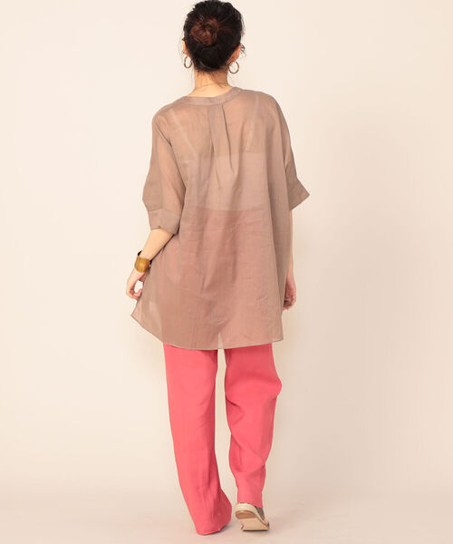 NOLLEY’S Sophi(ノーリーズソフィ)の「◇【WEB限定カラーあり】ジョーゼットボイルブラウス(シャツ/ブラウス・レディース・ブラウン/ブラック/ラベンダー/ピンク/ライトブルー・38)」の11枚目の写真