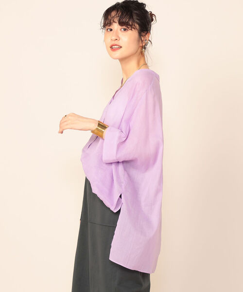 NOLLEY’S Sophi(ノーリーズソフィ)の「◇【WEB限定カラーあり】ジョーゼットボイルブラウス(シャツ/ブラウス・レディース・ブラウン/ブラック/ラベンダー/ピンク/ライトブルー・38)」の13枚目の写真