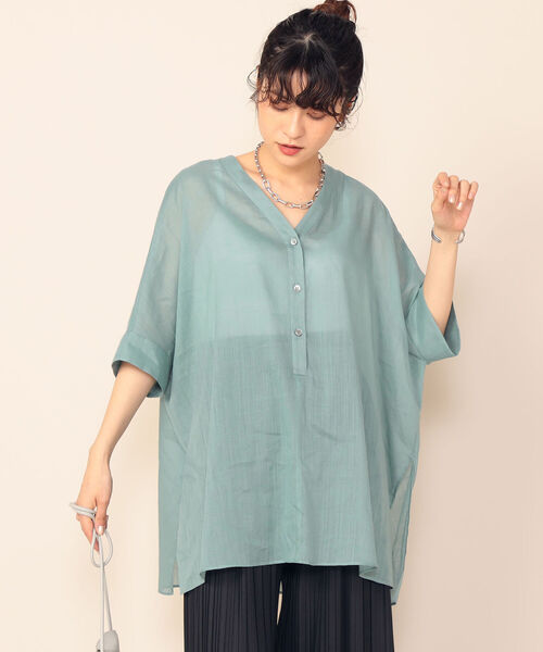 NOLLEY’S Sophi(ノーリーズソフィ)の「◇【WEB限定カラーあり】ジョーゼットボイルブラウス(シャツ/ブラウス・レディース・ブラウン/ブラック/ラベンダー/ピンク/ライトブルー・38)」の15枚目の写真