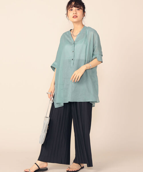 NOLLEY’S Sophi(ノーリーズソフィ)の「◇【WEB限定カラーあり】ジョーゼットボイルブラウス(シャツ/ブラウス・レディース・ブラウン/ブラック/ラベンダー/ピンク/ライトブルー・38)」の18枚目の写真