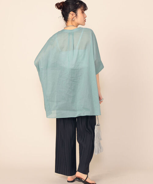 NOLLEY’S Sophi(ノーリーズソフィ)の「◇【WEB限定カラーあり】ジョーゼットボイルブラウス(シャツ/ブラウス・レディース・ブラウン/ブラック/ラベンダー/ピンク/ライトブルー・38)」の19枚目の写真