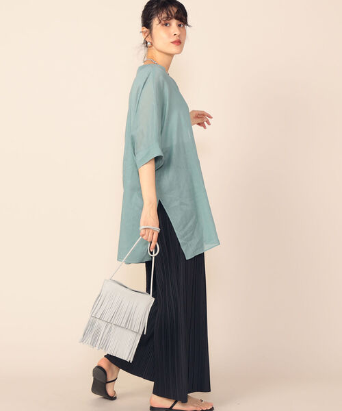 NOLLEY’S Sophi(ノーリーズソフィ)の「◇【WEB限定カラーあり】ジョーゼットボイルブラウス(シャツ/ブラウス・レディース・ブラウン/ブラック/ラベンダー/ピンク/ライトブルー・38)」の20枚目の写真