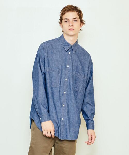 UNITED ARROWS & SONS(ユナイテッドアローズアンドサンズ)の「<UNITED ARROWS & SONS> ESSENTIAL CHAMB SHIRT/シャツ†(シャツ/ブラウス・メンズ・レッド/ネイビー/ブラック・S/L/XL/M)」の2枚目の写真