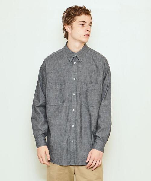 UNITED ARROWS & SONS(ユナイテッドアローズアンドサンズ)の「<UNITED ARROWS & SONS> ESSENTIAL CHAMB SHIRT/シャツ†(シャツ/ブラウス・メンズ・レッド/ネイビー/ブラック・S/L/XL/M)」の1枚目の写真
