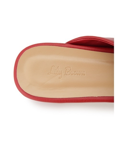 リボンディティールミュール　lily brown リリーブラウン　サンダル LILY BROWN（リリーブラウン）の「リボンディティールミュール