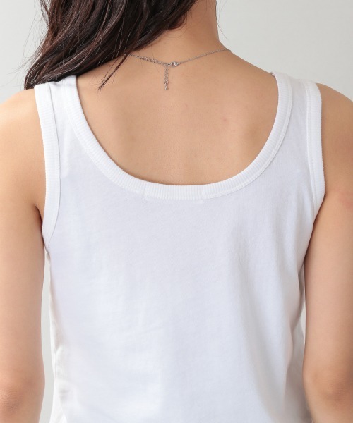 RAGEBLUE（レイジブルー）の「ベーシック無地/ボーダータンク/957732（タンクトップ・レディース・オフホワイト/ブラック/オレンジ系その他/キャメル/ライトブルー/グリーン/サックスブルー・FREE）」の20枚目の写真