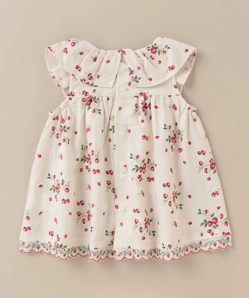 sense of wonder（センスオブワンダー）の「野イチゴフリルチュニック【日本製】（チュニック・キッズ・キナリ・80ｃｍ/90cm/100cm/120cm/110cm）」の3枚目の写真