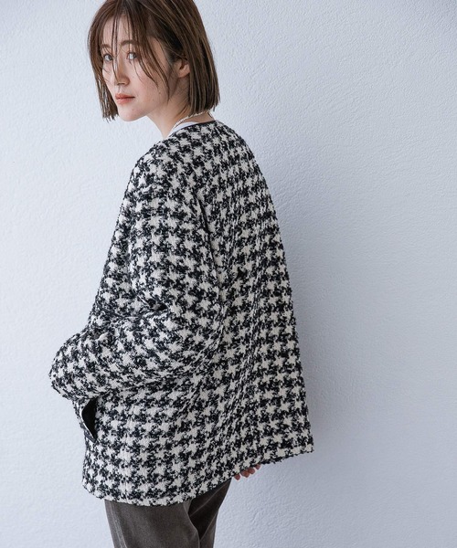 A part by（アパートバイ）の「ツイードノーカラージャケット 959133