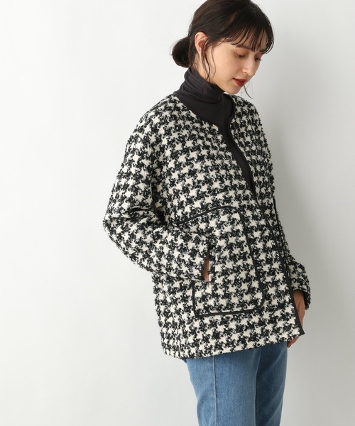 A part by（アパートバイ）の「ツイードノーカラージャケット 959133