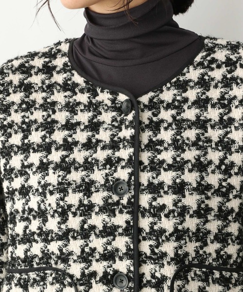 A part by（アパートバイ）の「ツイードノーカラージャケット　959133（ノーカラージャケット・レディース・ブラック系その他2/ブラック/オフホワイト/アイボリー・FREE）」の22枚目の写真