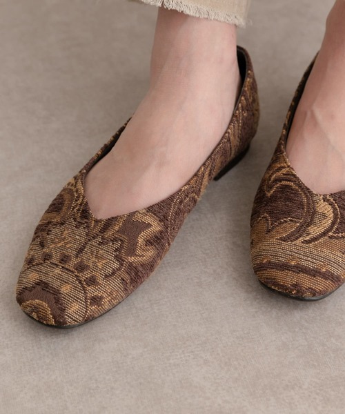 RODE SKO（ロデスコ）の「『MADE IN JAPAN』Vカットフラットシューズ（バレエシューズ・レディース・グレー系その他/ブラック/アニマル/その他1・36/38/37）」の3枚目の写真