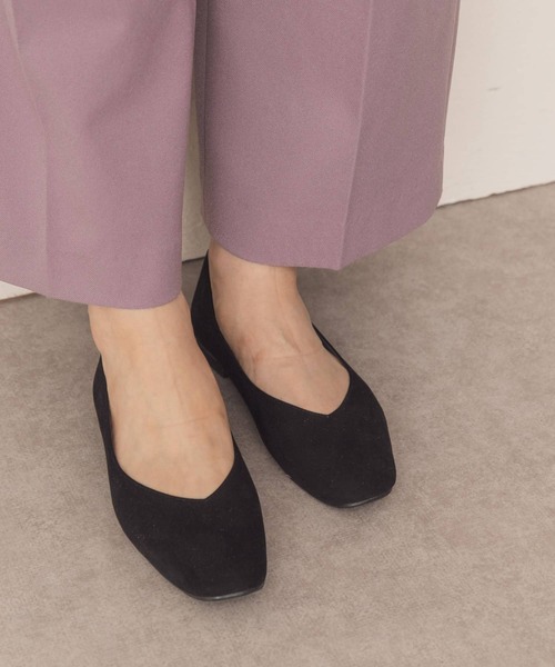 RODE SKO（ロデスコ）の「『MADE IN JAPAN』Vカットフラットシューズ（バレエシューズ・レディース・グレー系その他/ブラック/アニマル/その他1・36/38/37）」の5枚目の写真