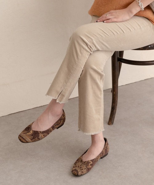 RODE SKO（ロデスコ）の「『MADE IN JAPAN』Vカットフラットシューズ（バレエシューズ・レディース・グレー系その他/ブラック/アニマル/その他1・36/38/37）」の14枚目の写真