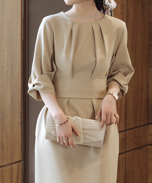 DRESS STAR(ドレス スター)の「パールビジューパーティークラッチバッグ(クラッチバッグ・レディース・シルバー/ネイビー/ブラック/ベージュ・フリー)」の15枚目の写真