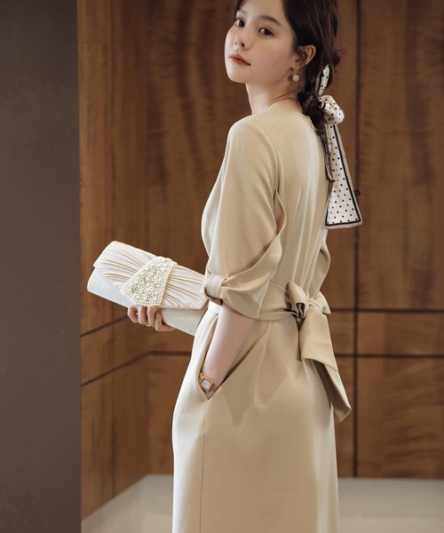 DRESS STAR(ドレス スター)の「パールビジューパーティークラッチバッグ(クラッチバッグ・レディース・シルバー/ネイビー/ブラック/ベージュ・フリー)」の11枚目の写真
