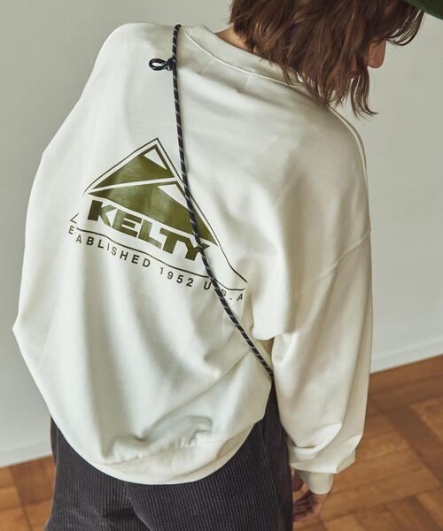 KELTY(ケルティ)の「KELTY(ケルティ)別注裏毛スウェットプルオーバー(WEB限定カラー)(スウェット・レディース・ブラック/オリーブ/ブラウン/オフホワイト/クリーム・LARGE/MEDIUM)」の7枚目の写真