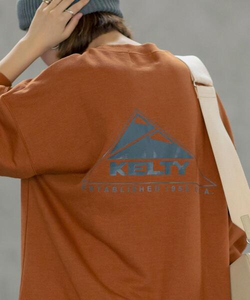 KELTY(ケルティ)の「KELTY(ケルティ)別注裏毛スウェットプルオーバー(WEB限定カラー)(スウェット・レディース・ブラック/オリーブ/ブラウン/オフホワイト/クリーム・LARGE/MEDIUM)」の8枚目の写真