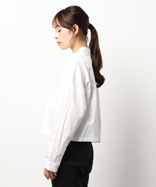 ENVYM(アンビー)の「クロップドSH(シャツ/ブラウス・レディース・ホワイト/チェック・FREE)」の3枚目の写真