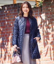 30D高密度タフタⅡ ロング キルティングコート
